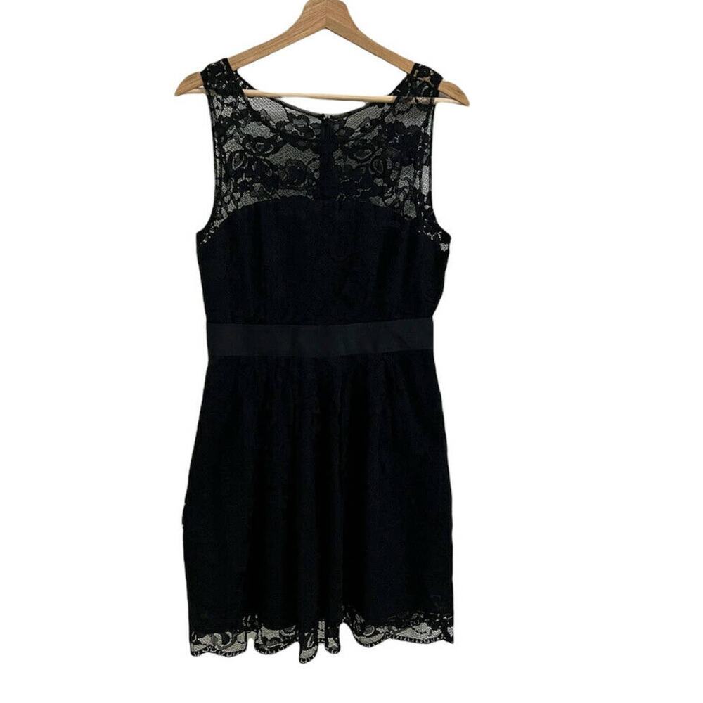 BB Dakota Dress Womens Black Lace Sleeveless Dress Size 8